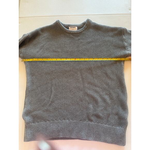 Old Navy Gray Tunic Sweater Chunky Knit Oversized Cozy Pullover Size L - Picture 6 of 6